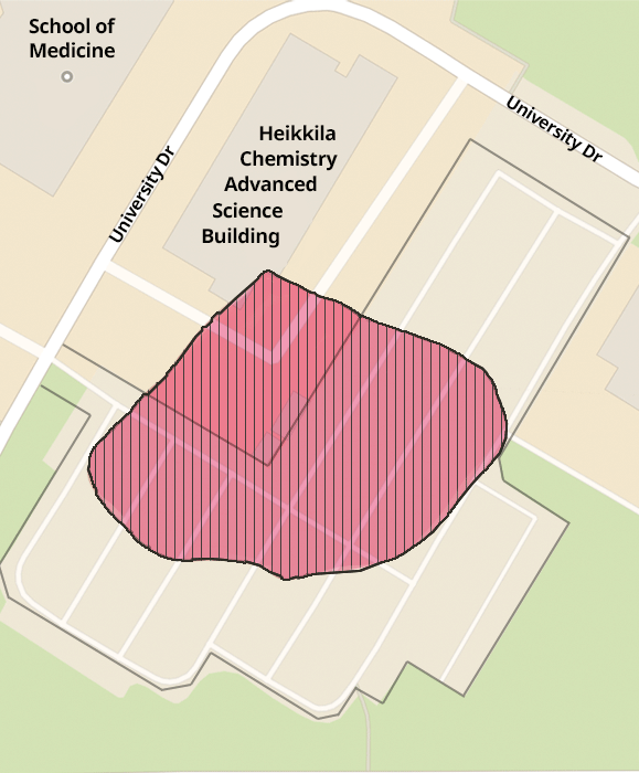 Hot Lot Map: Parking Lot B