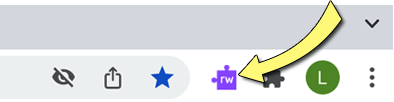 Screenshot: Closeup of Icon in toolbar.