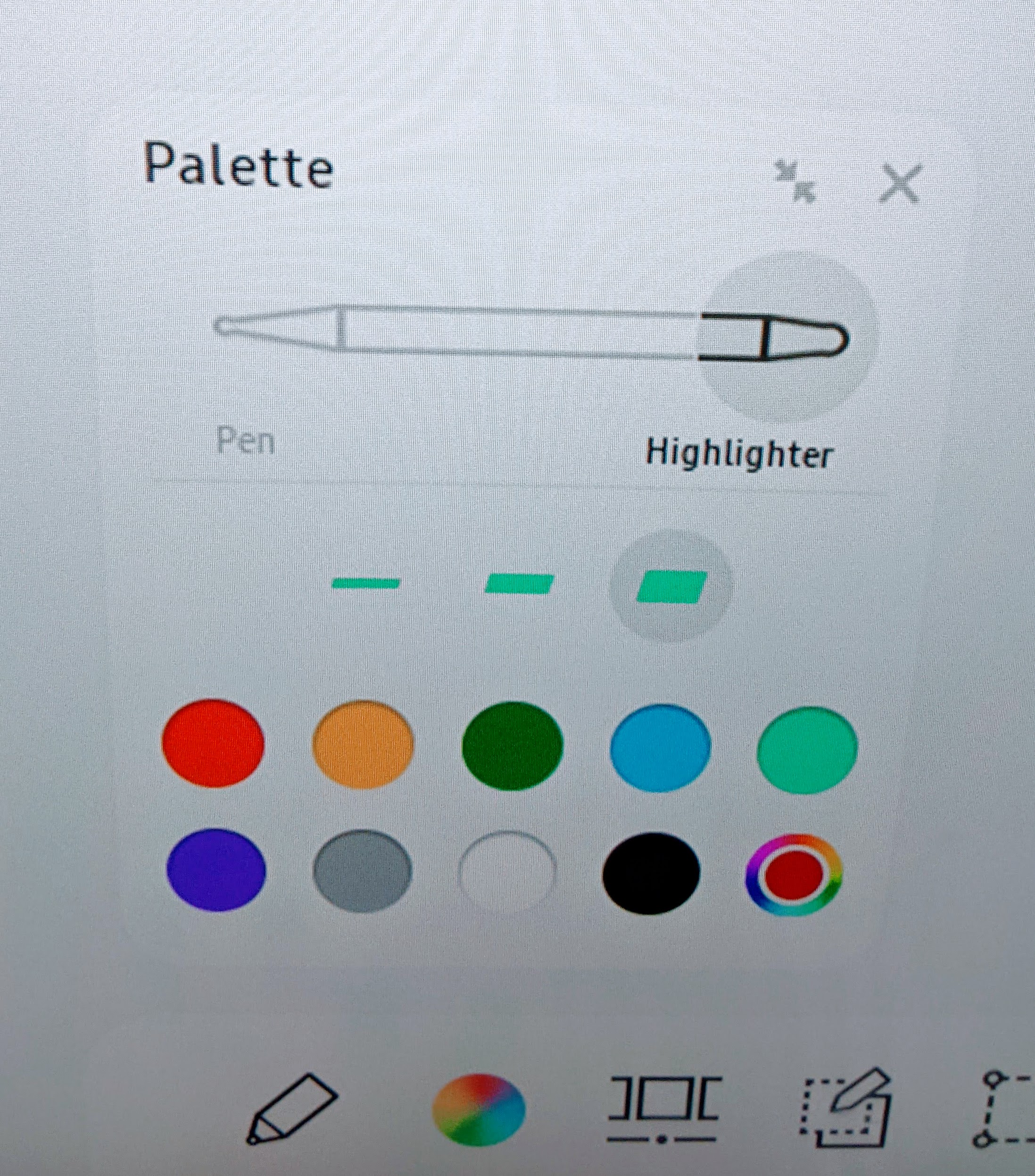 Samsung Interactive Color Palette for stylus