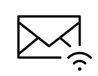 Icon: envelope with wifi symbol