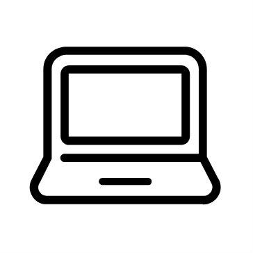 cartoon of a laptop