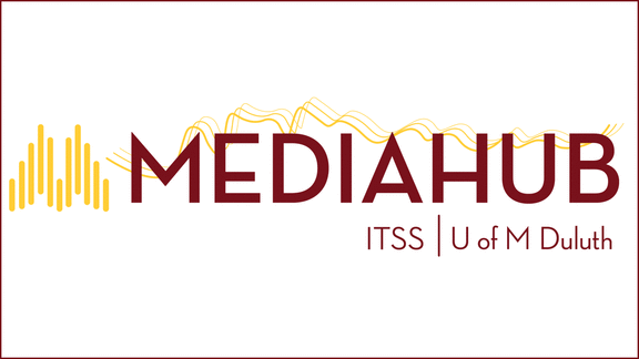 Logo with the words 'Media Hub', 'ITSS', 'U of M Duluth.