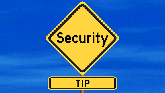 Illustration: Security Tip Sign