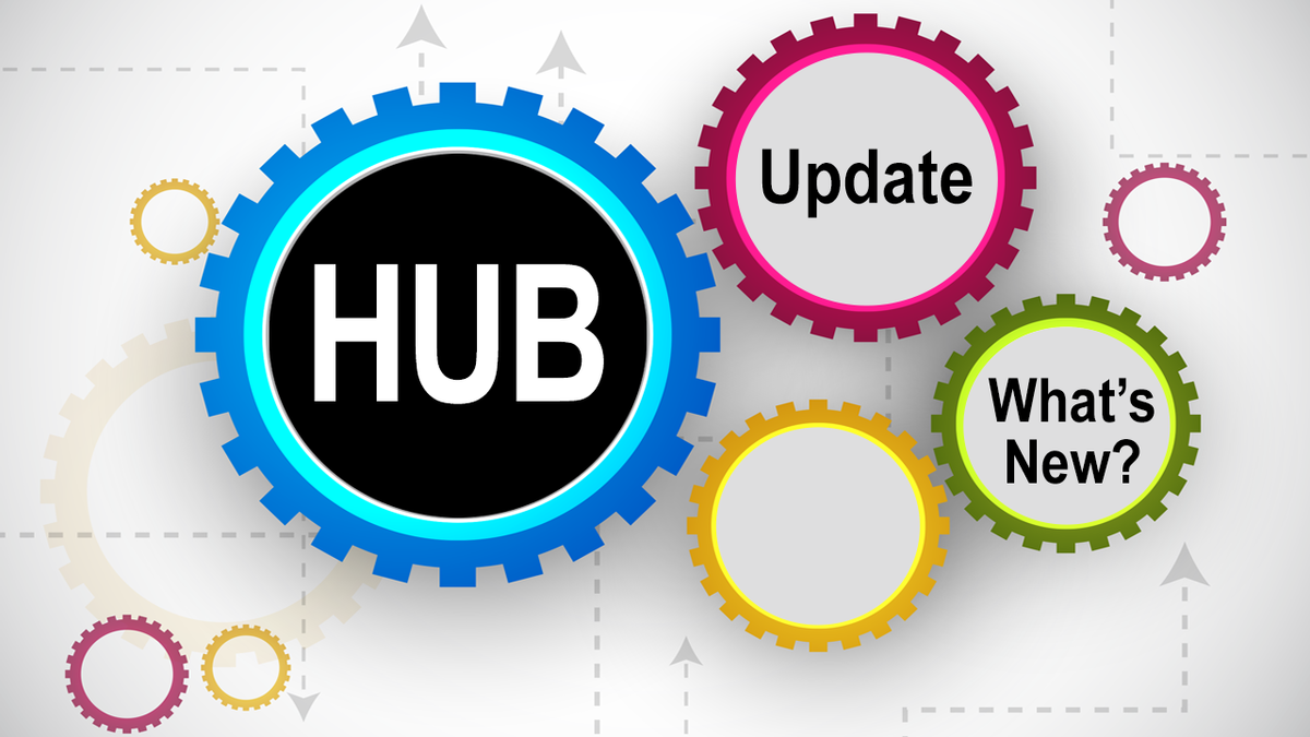 Illustration: Hub Update. What's New?
