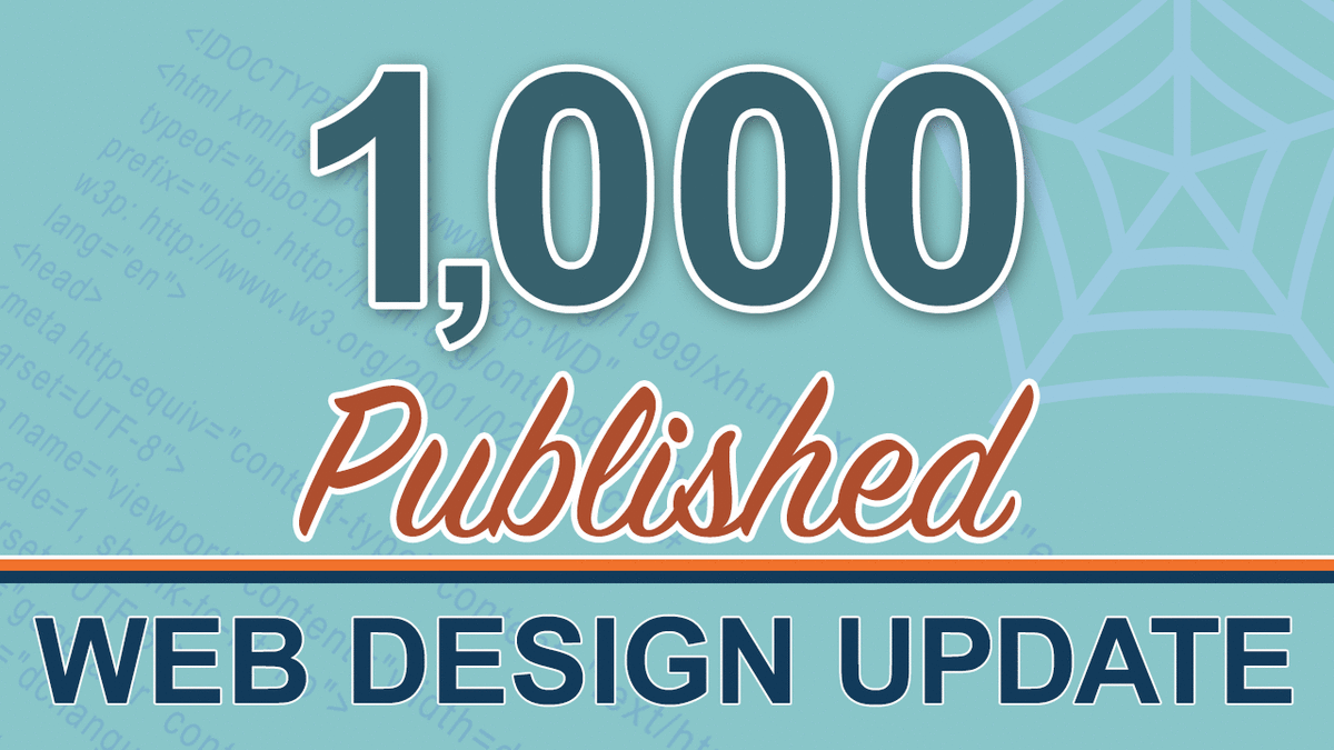 Illustration: 1000 Published Web Design Update