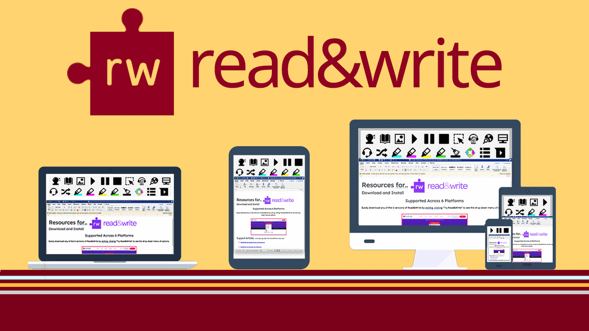 Illustration: 'read&write (rw)' on 5 devices.