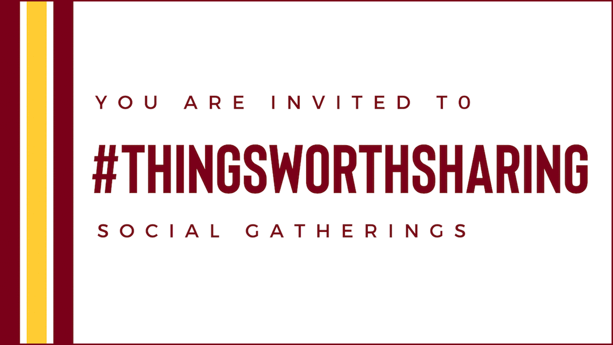 Illustration: You are invited to #thingsworthsharing social gatherings