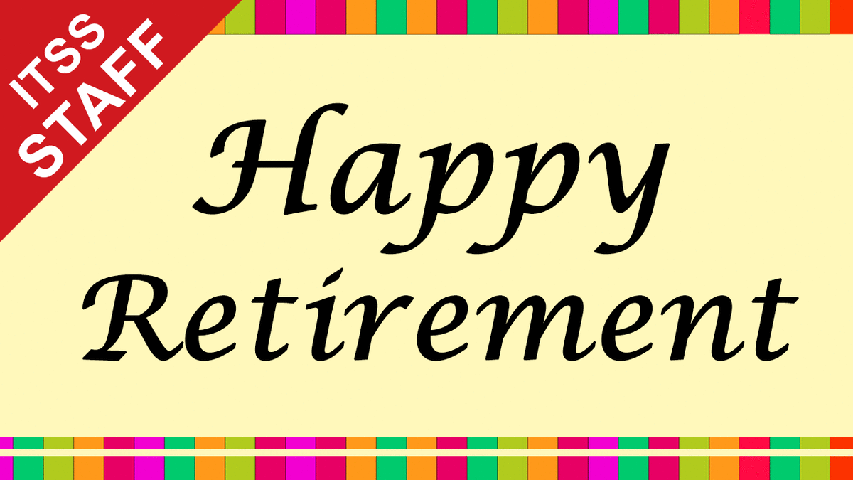 Illustration: ITSS Staff Happy Retirement