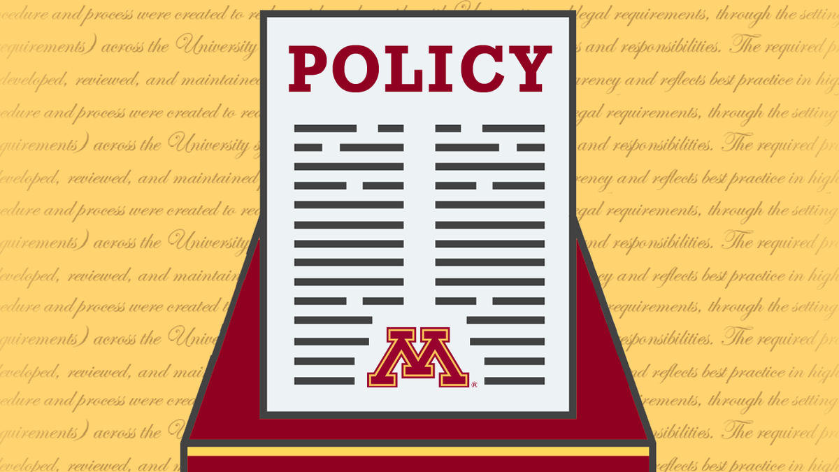 Illustration: Univeristy Policy Document