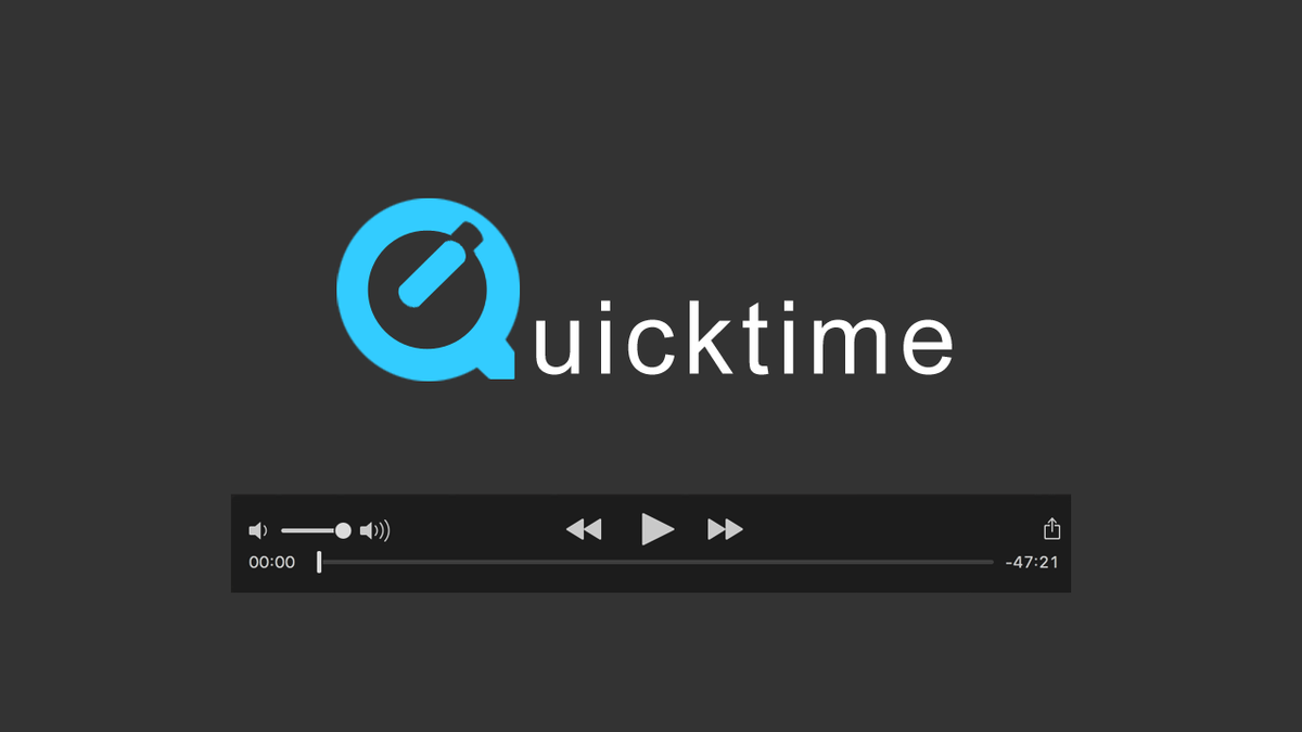 Illustration: Quicktime logo and player controls
