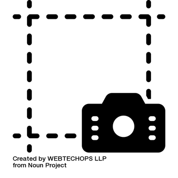 Camera icon over dashed squared, symbolizing screen capture