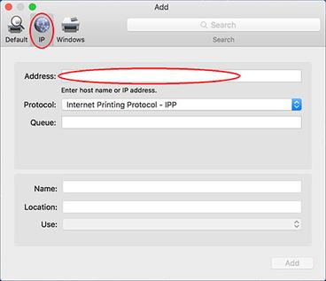 how to find mac address of printer on network