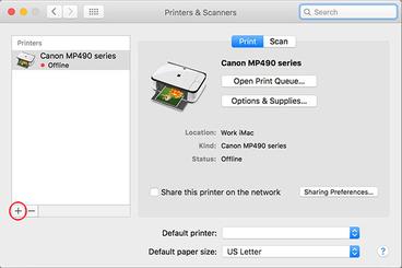 connect to network printer mac os 10.11